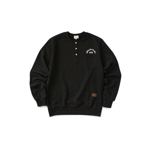 Carpenter work henlyneck sweatshirt [Black]