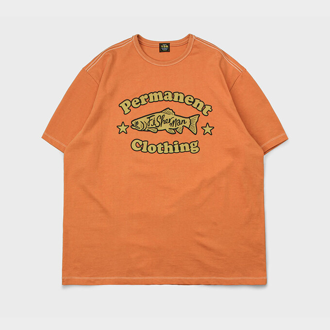 [5월 8일 예약배송] FISHERMAN T-SHIRT [Sun Orange]
