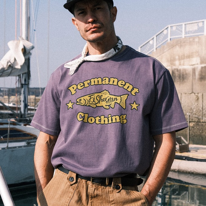[4월 25일 예약배송] FISHERMAN T-SHIRT [Vintage Purple]